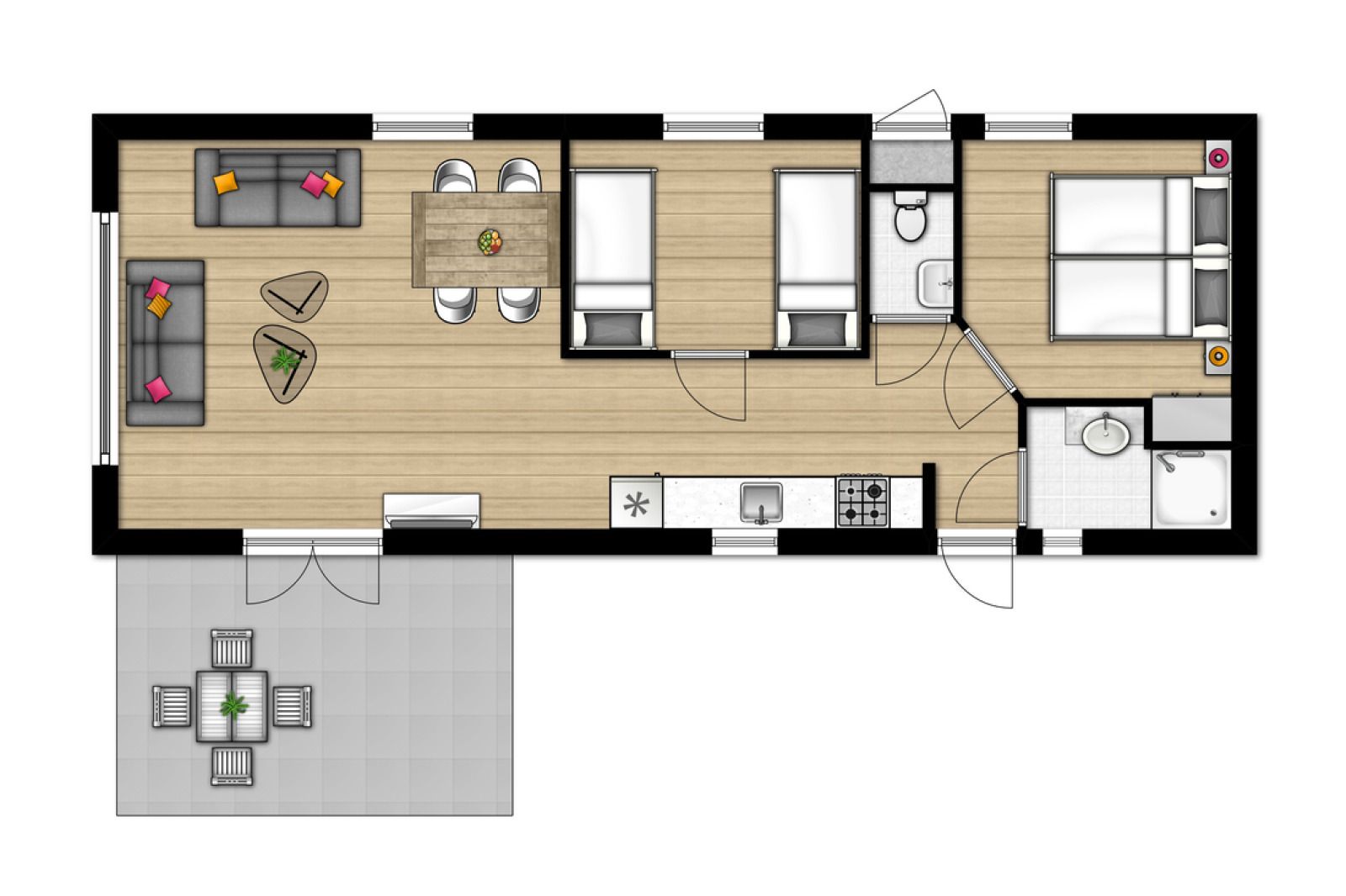 Verblijf 181152 - Vakantiewoning Noord Drenthe - «Chalet» LU4