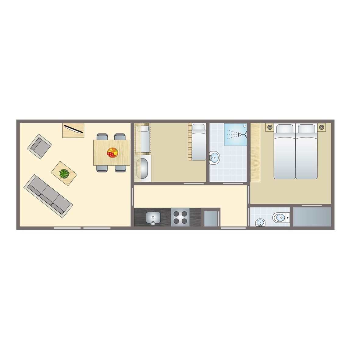 Verblijf 1829103 - Vakantiewoning Noord Drenthe - Het Land van Bartje | 4-persoons peuterstacaravan | 4MHK