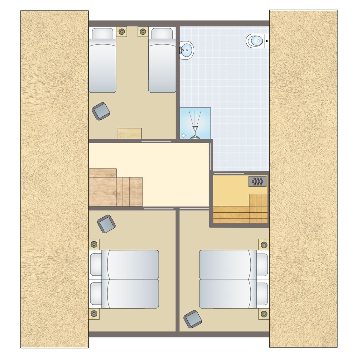 Guest house 1829105 - Bungalow Noord Drenthe - Het Land van Bartje | 8-persoons boerderij | 8L