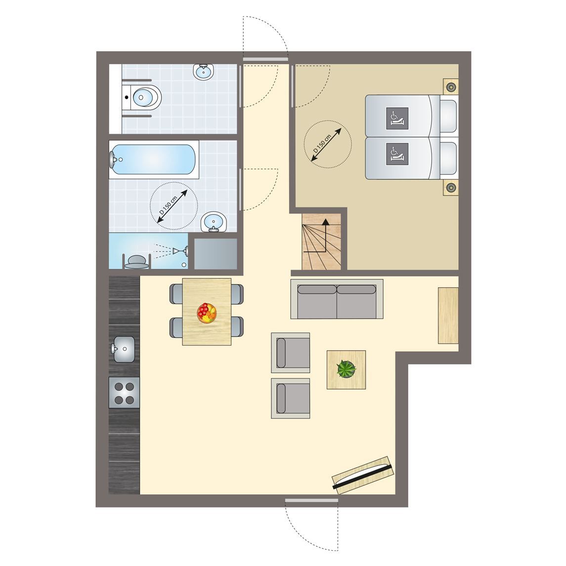 Guest house 182986 - Bungalow Noord Drenthe - Het Land van Bartje | 4-persoons bungalow - Speciaal toegank