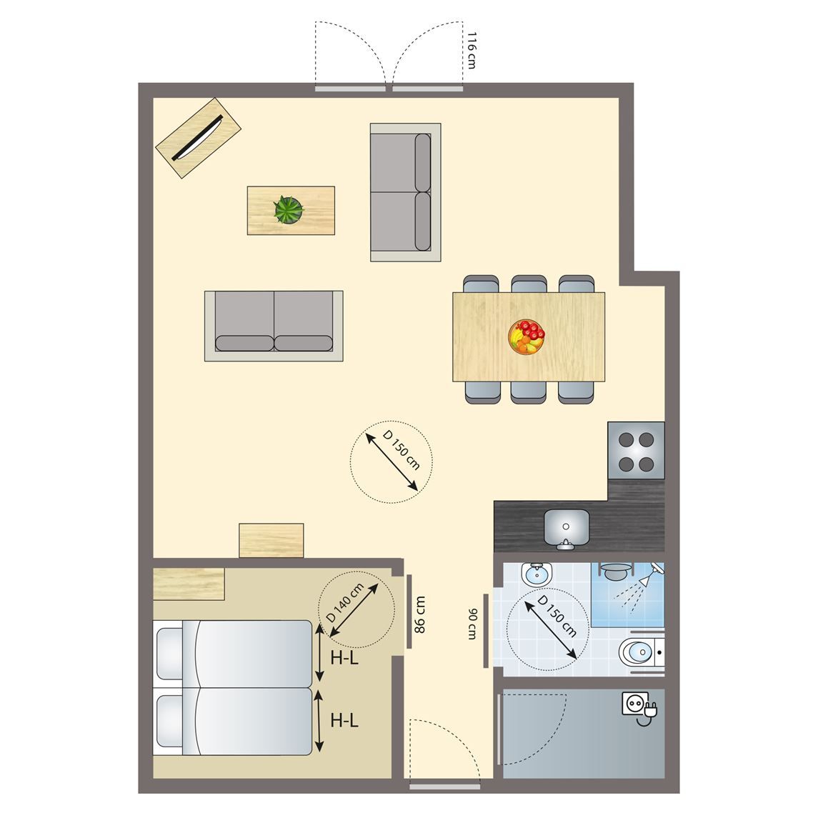 Guest house 182987 - Bungalow Noord Drenthe - Het Land van Bartje | 2-persoons bungalow - Speciaal toegank