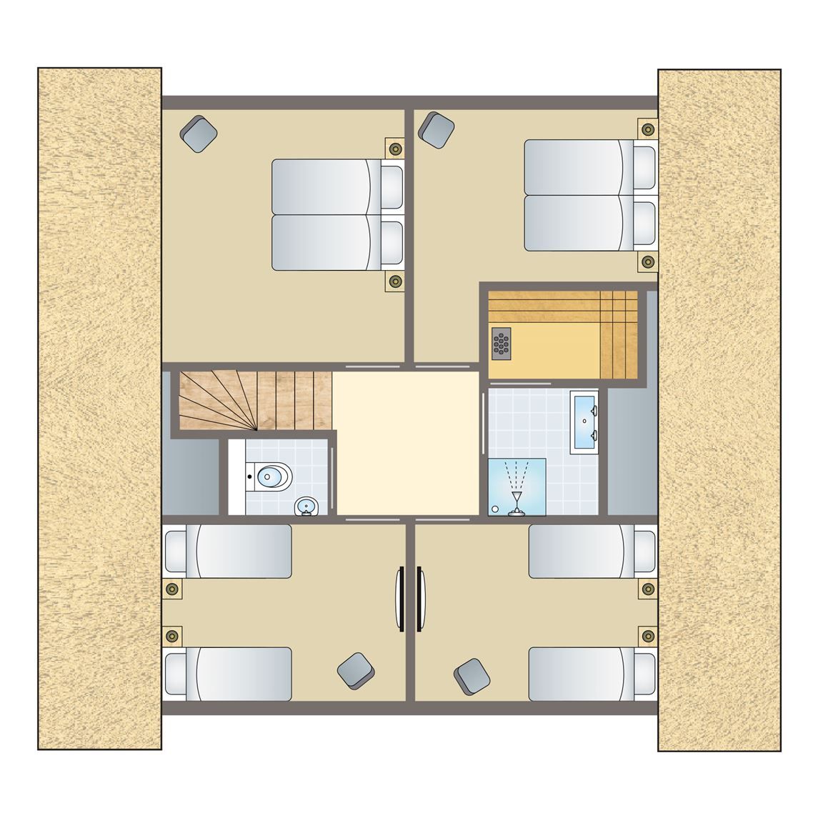 Guest house 182999 - Bungalow Noord Drenthe - Het Land van Bartje | 10-persoons boerderij | 10EL