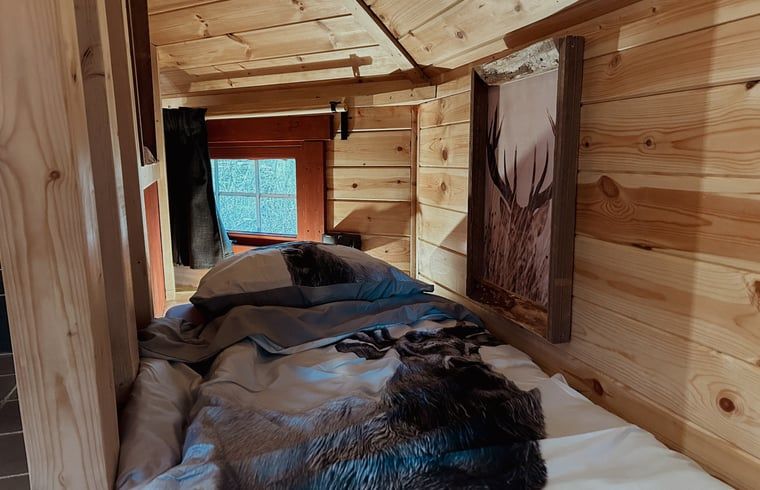 Comfortable bed in Cottage in Drouwenerveen, vacation home in North Drenthe, Drenthe.