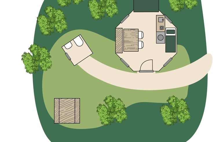 Floor plan of Cottage in Drouwenerveen, vacation home in North Drenthe, Drenthe.