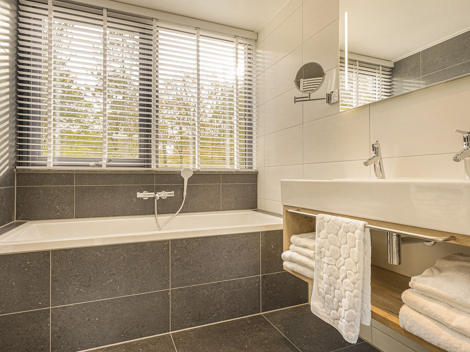 Grundriss des Obergeschosses des Ferienhauses PUUR Exloo im Suedosten von Drenthe.