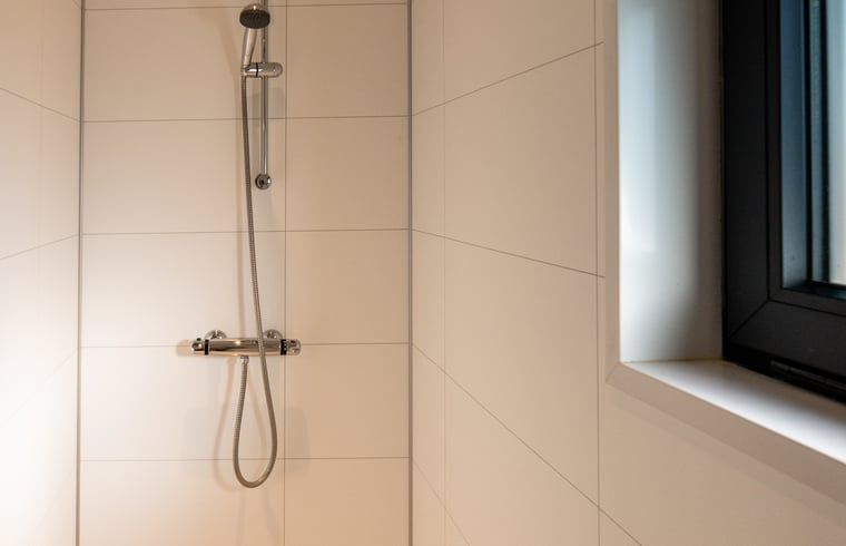 Luxury Shower in Holiday Home in Dalerveen, Southeast Drenthe, ideal for relaxing after a day of exploring.