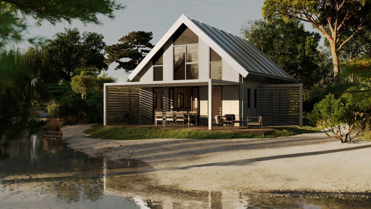 Vrijstaande woning in Sandur, Emmen, biedt een serene vakantie-ervaring in een modern vakantiehuis te midden van de natuur in Drenthe.