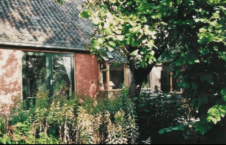 Groene entree met bomen bij Vakantiehuis in Odoornerveen, omgeven door natuur, Zuidoost Drenthe, Drenthe.