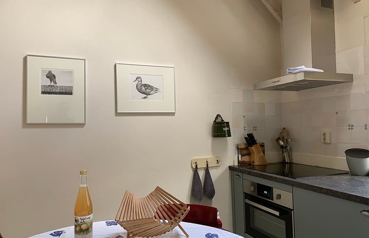 Stijlvolle keukeninrichting in Huisje in Zuidwolde, vakantiehuis in Zuidwest Drenthe.