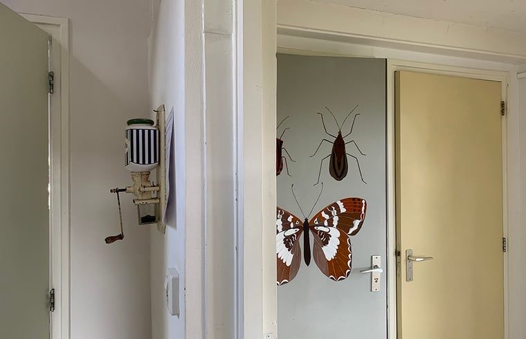 Unieke decoratie in Huisje in Zuidwolde, vakantiehuis in Zuidwest Drenthe.