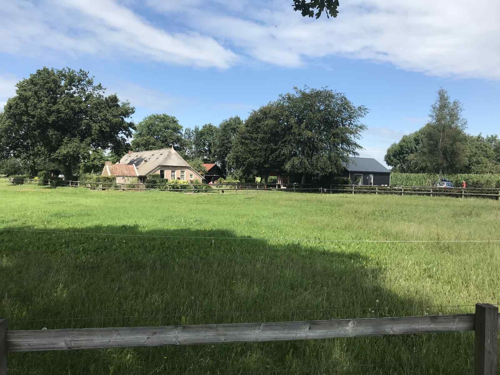 Stylish bathroom with mirror in DG1415, vacation home in Zuidwolde, Drenthe.