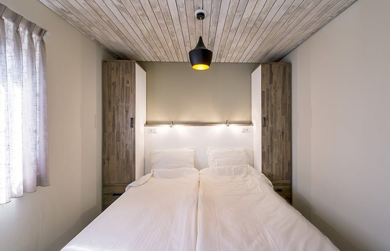 Comfortabele slaapkamer in Huisje in Wapserveen, vakantiehuis in Zuidwest Drenthe, Drenthe.