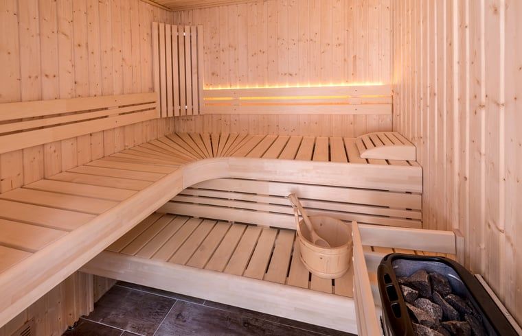 Gezellige sauna in Huisje in Wapserveen, vakantiehuis in Zuidwest Drenthe, Drenthe.