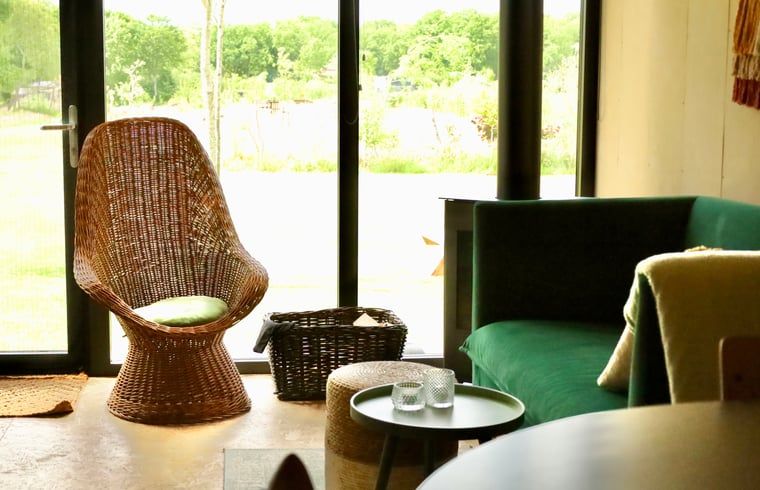 Interior of Holiday Home in Vledder, Southwest Drenthe, overlooking nature.