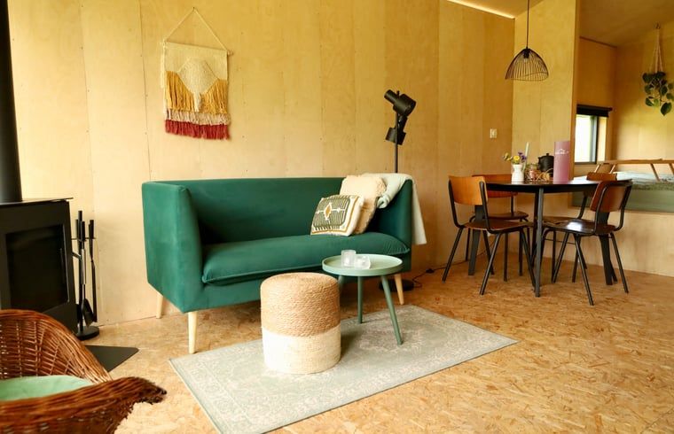 Cozy living room in Holiday Home in Vledder, Southwest Drenthe, with modern furnishings.