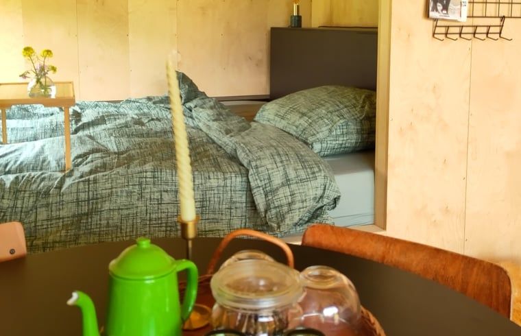 Sleeping area in Holiday Home in Vledder, Southwest Drenthe, with comfortable beds.