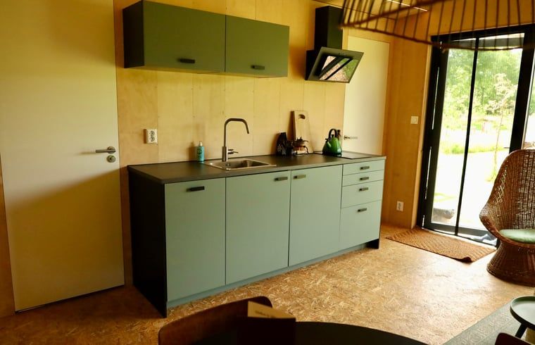 Kitchen in Holiday Home in Vledder, Southwest Drenthe, with modern amenities.