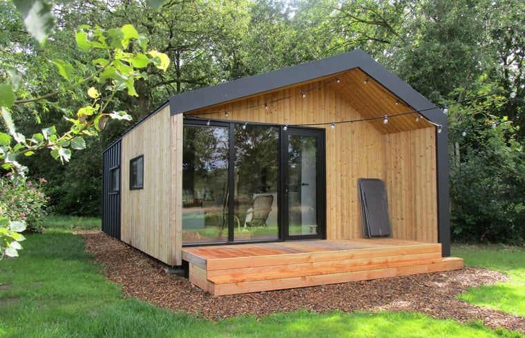 Terrace of Holiday Home in Vledder, ideal for relaxation in Drenthe.