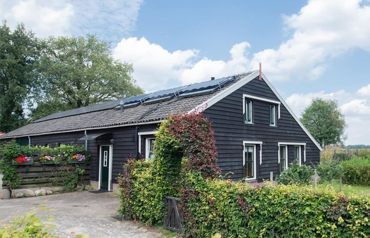 Rustiek vakantiehuisje in Wapse, Zuidwest Drenthe, omgeven door weelderige natuur en een charmante landelijke omgeving.