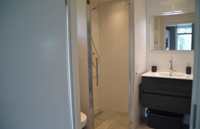 Attractive dining area in Holiday Home in Wittelte, Southwest Drenthe, overlooking nature.