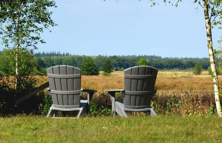 Fruehstueck im Ferienhaus in Oude Willem, Suedwest-Drenthe, mit Croissant, Kaffee und frischem Obst.