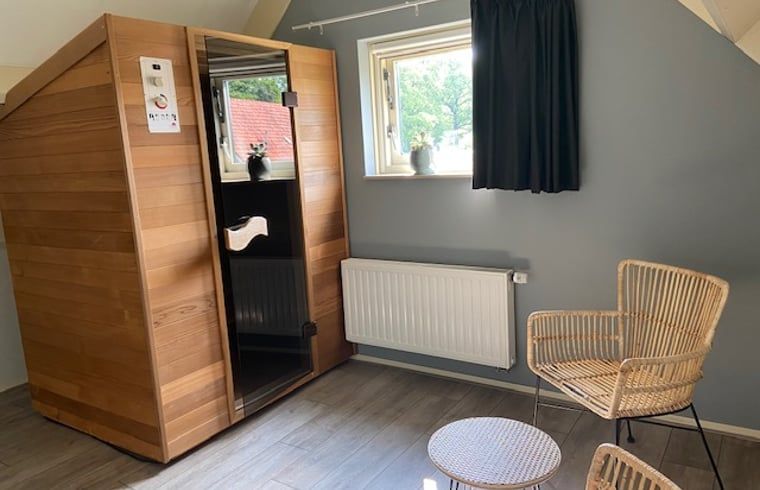 Prive sauna in Vakantiehuisje in Hollandscheveld, Zuidwest Drenthe, Drenthe.