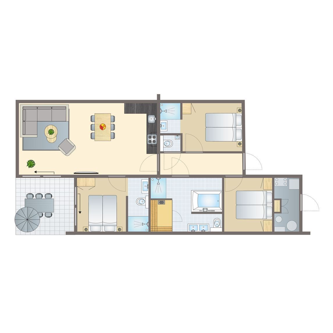 Unterkunft 2101220 - Bungalow Oostelijk Flevoland - Waterparc Veluwemeer | 6-persoons welness bungalow | 6ELW