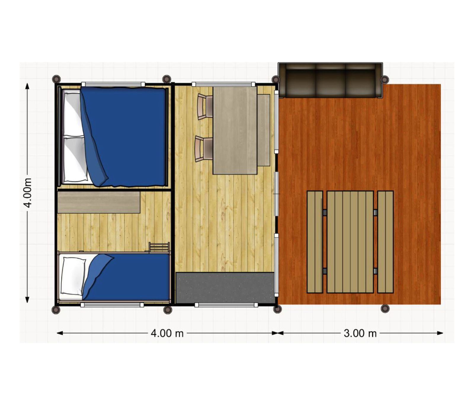Unterkunft 210514 - Ferienhaus Oostelijk Flevoland - Lodge Stuga - HELI