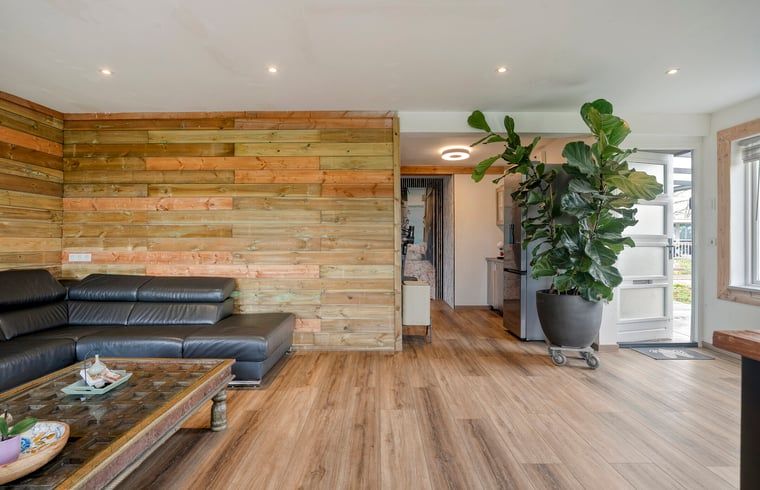 Birdhouse in the garden of Holiday Home in Dronten, Eastern Flevoland, provides a natural environment for local wildlife.