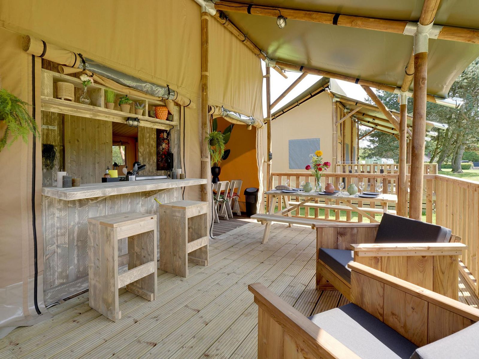 Verblijf 2202172 - Vakantiewoning Zuidelijk Flevoland - Vakantiehuis De Glamping - Sunny Lodge | 6p
