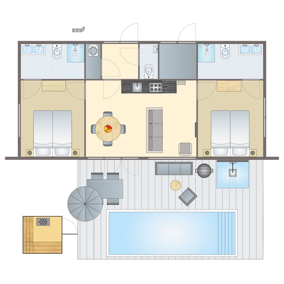 Verblijf 2303109 - Bungalow Friese bossen - 4-persoons villa | 4ELZ