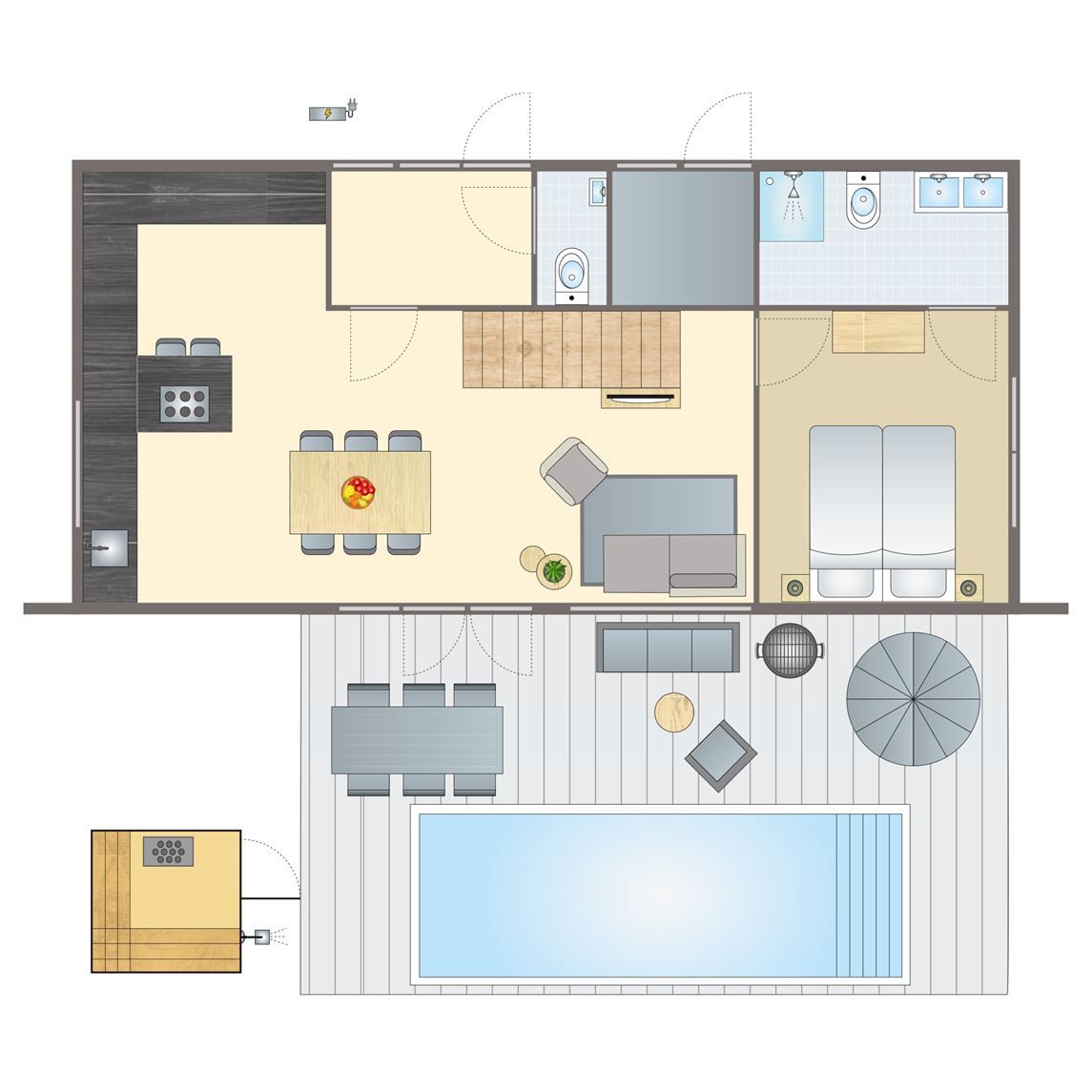 Verblijf 2303111 - Bungalow Friese bossen - 6-persoons villa | 6ELZ