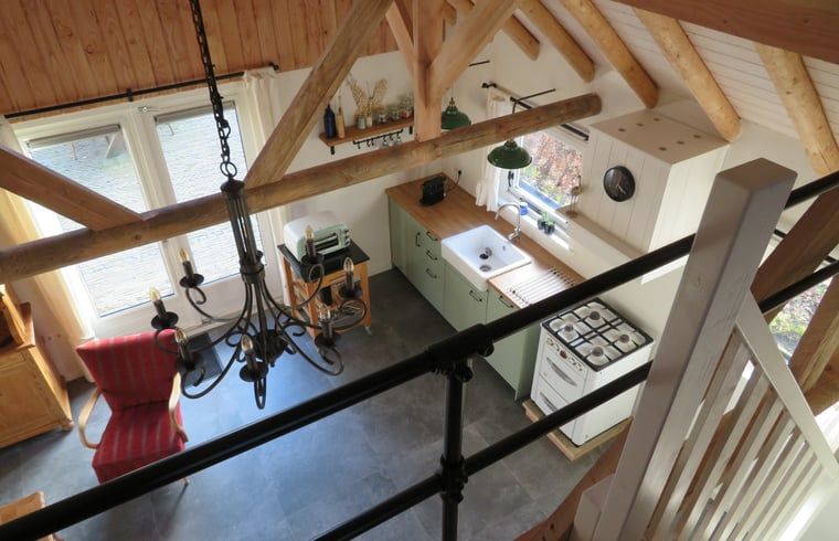 Open kitchen in Cottage in Haulerwijk, vacation home in Friesland.