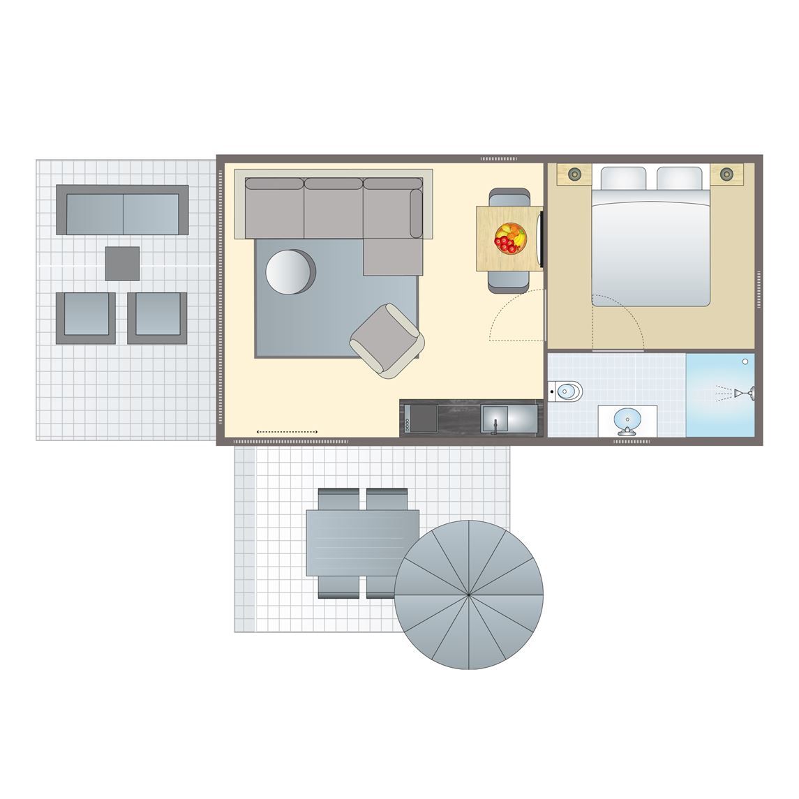 Guest house 260140 - Bungalow Het Friese platteland - 2-persoons lodge | 2B1