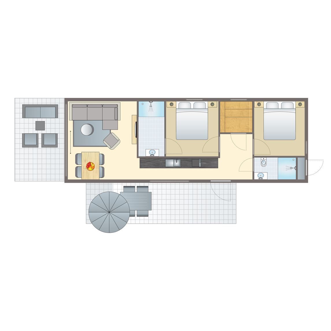 Guest house 260146 - Bungalow Het Friese platteland - 4-persoons wellness lodge | 4B4