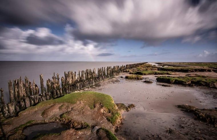 Cottage in Paesens, impressive view of the Frisian mud flats.