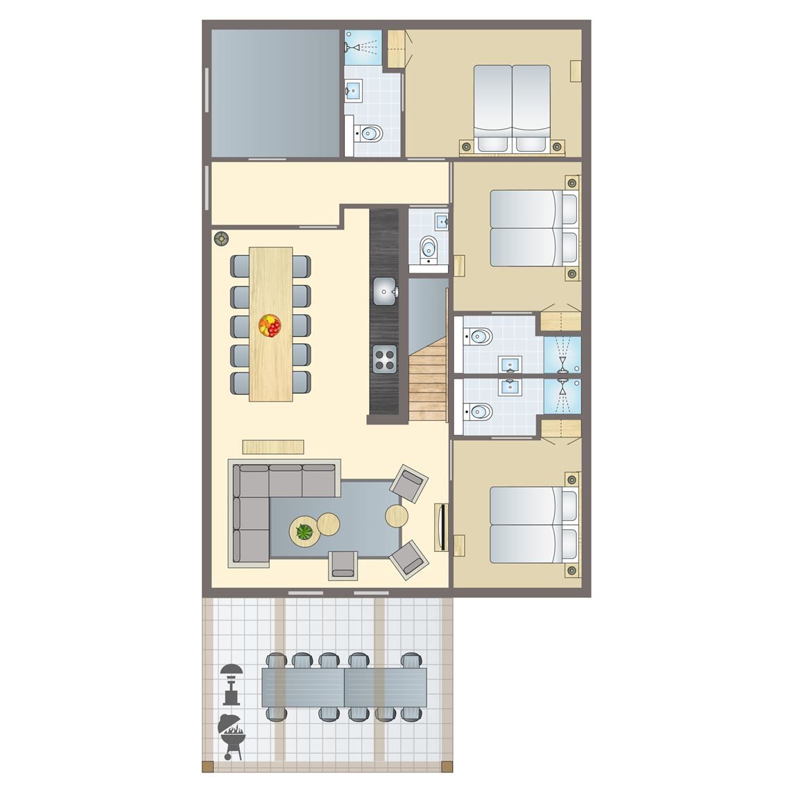 Unterkunft 2613315 - Bungalow Het Friese platteland - 10-persoons woning | 10L