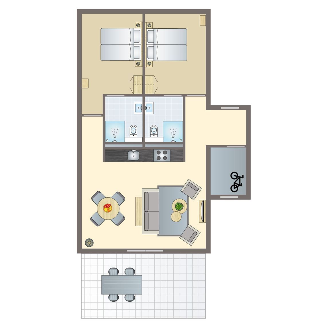 Verblijf 2613319 - Bungalow Het Friese platteland - 4-persoons woning | 4C
