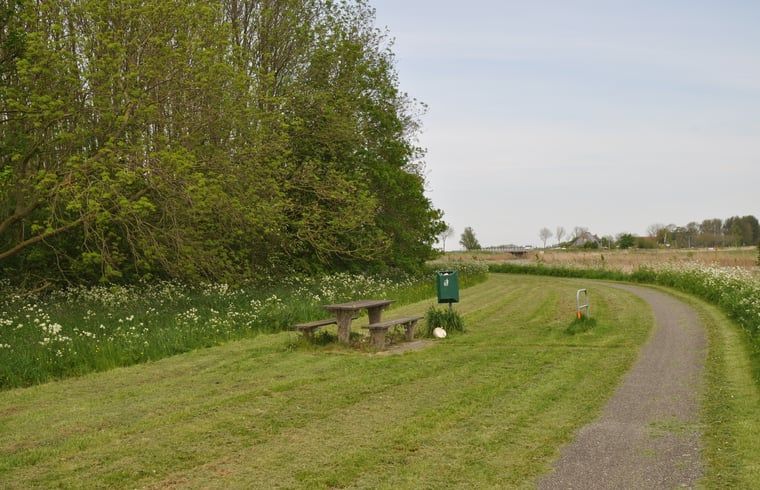Picnic spot in nature around Cottage in Jannum near Dokkum, located in Friesland.
