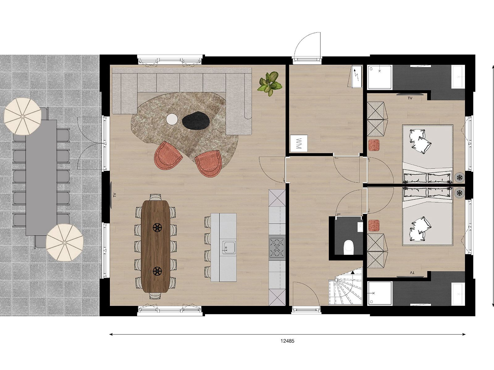 Unterkunft 284414 - Ferienhaus Rivierengebied - Vrijstaande woning in Eck en Wiel