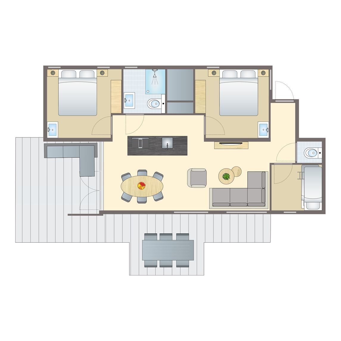 Unterkunft 284427 - Bungalow Rivierengebied - 6 persoons Lodge | 6B