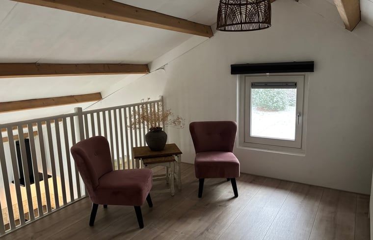 Sonnenuntergang am Huisje in Ruurlo, einem Ferienhaus in der Region Achterhoek.