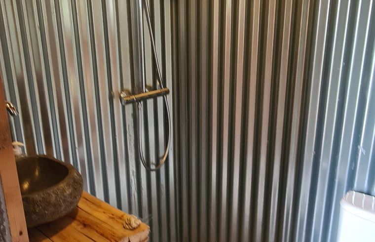 Stylish shower in Holiday home in Westendorp, enjoy luxury in Achterhoek, Gelderland.