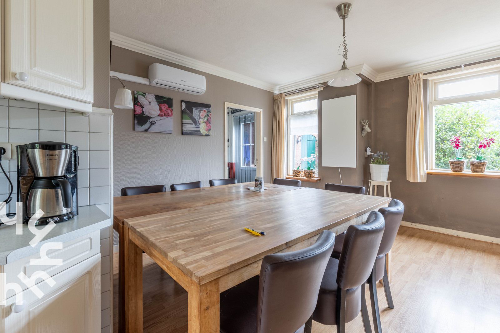 Terras met uitzicht op groene velden bij DG470 vakantiehuis, Achterhoek