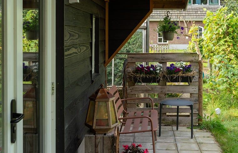 Veranda des Ferienhauses in Laren, ideal fuer entspannende Momente in Achterhoek, Gelderland.