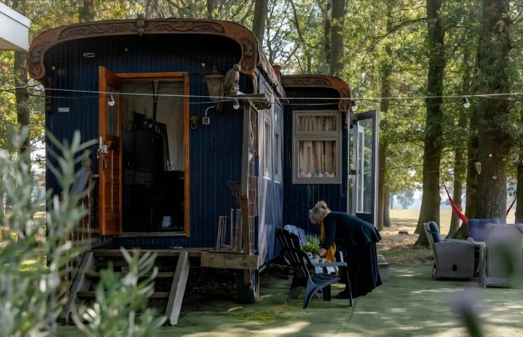 Charming caravan at Holiday home in Vragender, Achterhoek, Gelderland. Enjoy nature and tranquility.