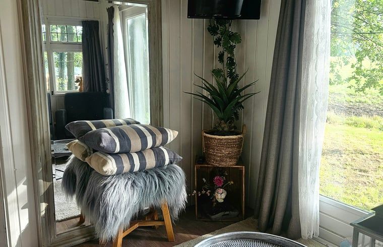 Wood stove in Holiday home in Vragender, Achterhoek, Gelderland. Warm and inviting atmosphere for the cold days.