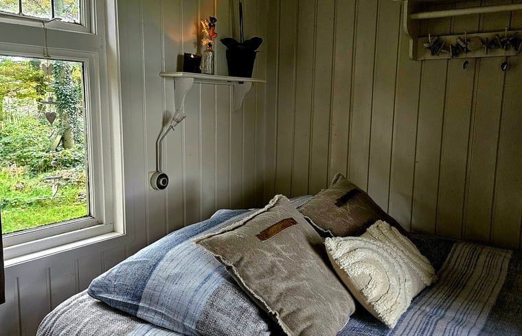 Stylish interior with mirror in Holiday home in Vragender, Achterhoek, Gelderland. Modern and bright interior.