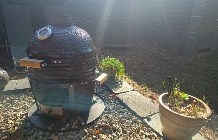 Outdoor barbecue at cottage in Lochem, perfect for grilling in the Achterhoek.
