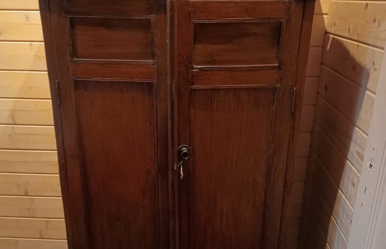 Antique cabinet in Holiday Home in Lochem, Achterhoek, for an authentic atmosphere.